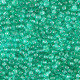 Glass seed beads 11/0 (2mm) Transparent petrol green